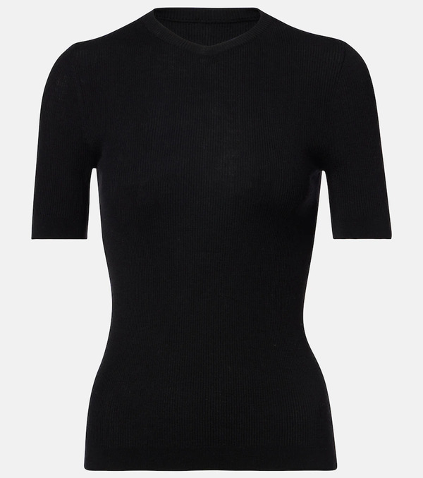  Khaite Khaite Celina Ribbed-knit Wool-blend Top 