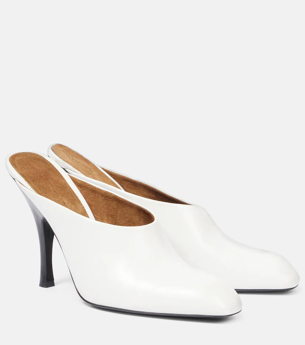  Khaite Khaite Colt 100 Leather Mules 