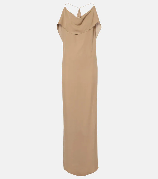  Khaite Khaite Dandora Draped Silk Gown 