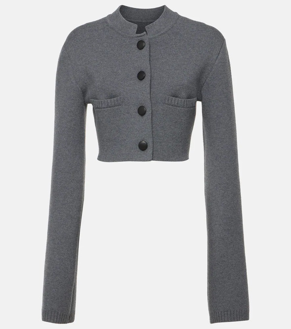  Khaite Khaite Ello Cropped Wool-blend Jacket 