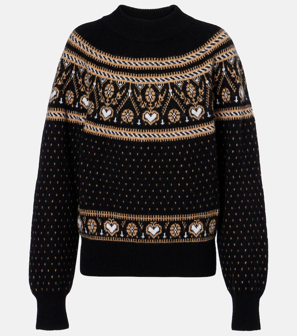  Khaite Khaite Guy Fair Isle Cashmere Sweater 