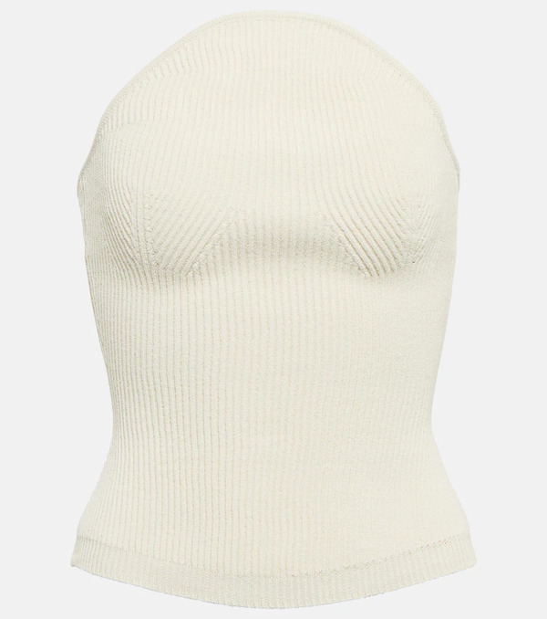  Khaite Khaite Jericho Ribbed-knit Bustier 
