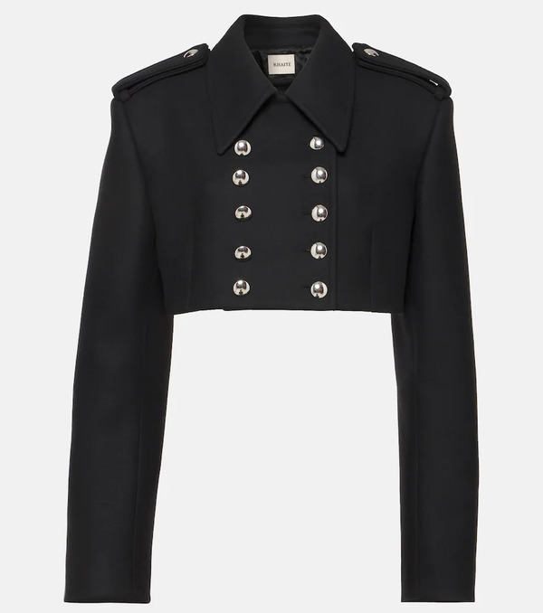  Khaite Khaite Leara Cropped Wool-blend Jacket 