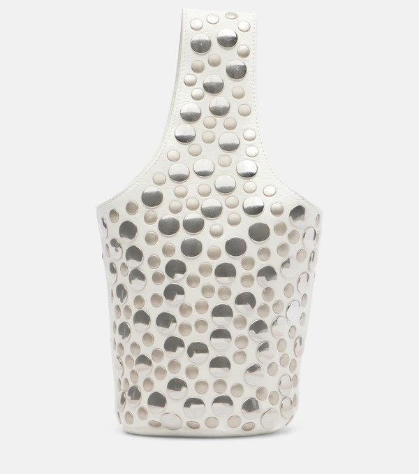  Khaite Khaite Livia Small Studded Leather Bucket Bag 