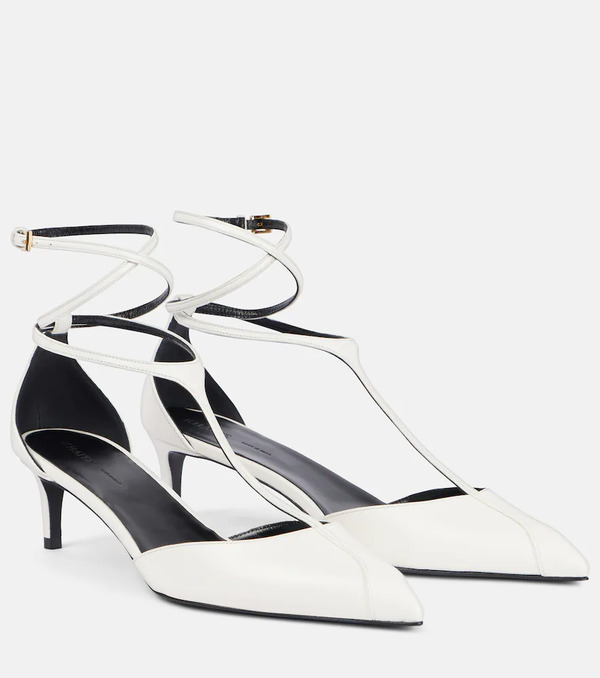  Khaite Khaite Mia 45 Leather Pumps 