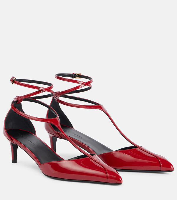  Khaite Khaite Mia 45 Patent Leather Pumps 