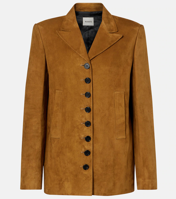  Khaite Khaite Saraphina Suede Jacket 