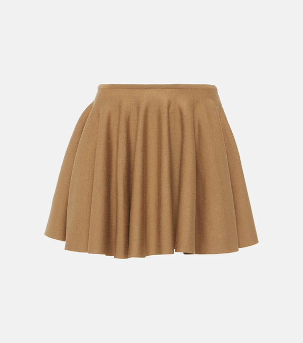  Khaite Khaite Ulli Wool-blend Miniskirt 
