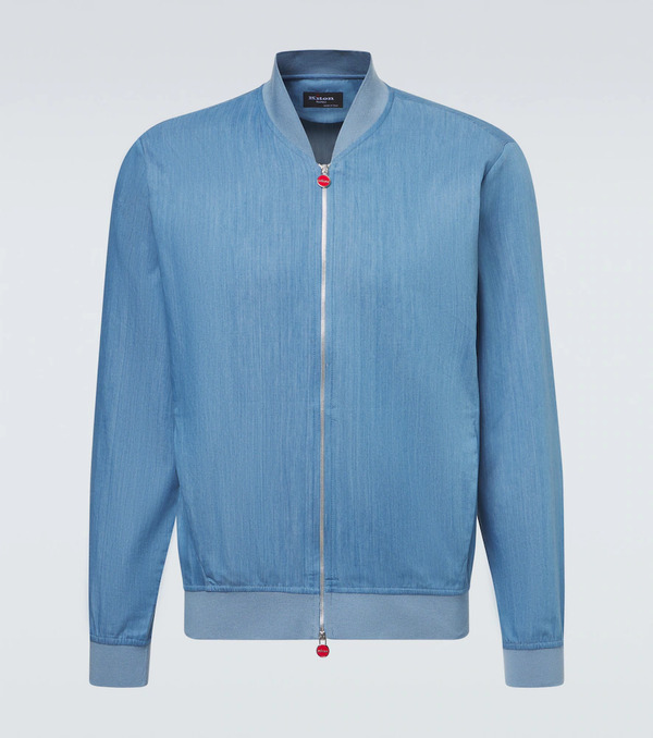  Kiton Kiton Denim Bomber Jacket 
