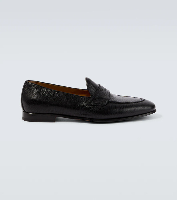  Kiton Kiton Leather Penny Loafers 