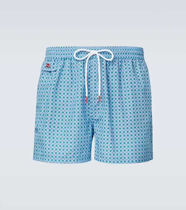  Kiton Kiton Logo Printed Swim Trunks 