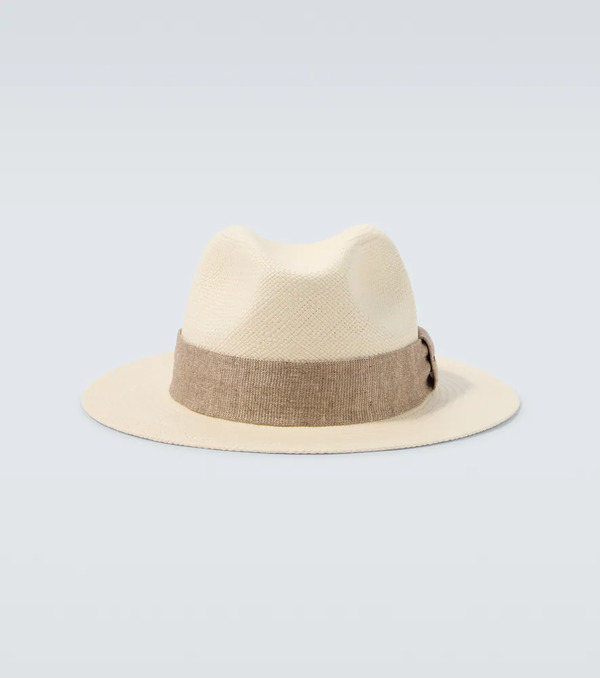  Kiton Kiton Straw Fedora 