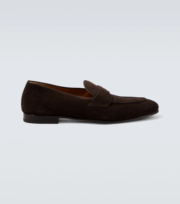  Kiton Kiton Suede Penny Loafers 