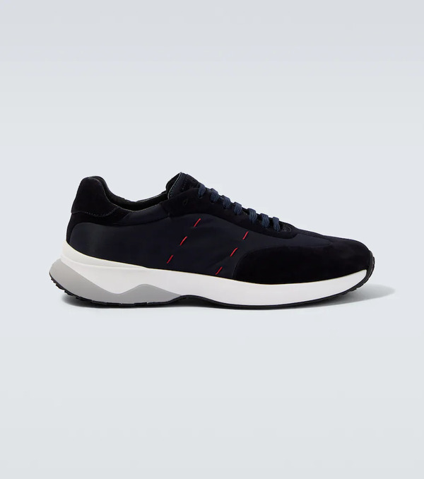  Kiton Kiton Suede-trimmed Sneakers 