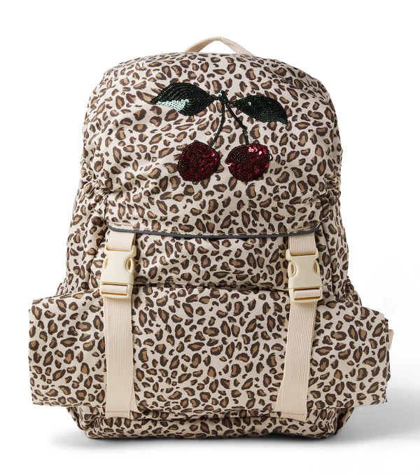  Konges Slojd Konges Slojd Clover Leopard-print Sequined Backpack 