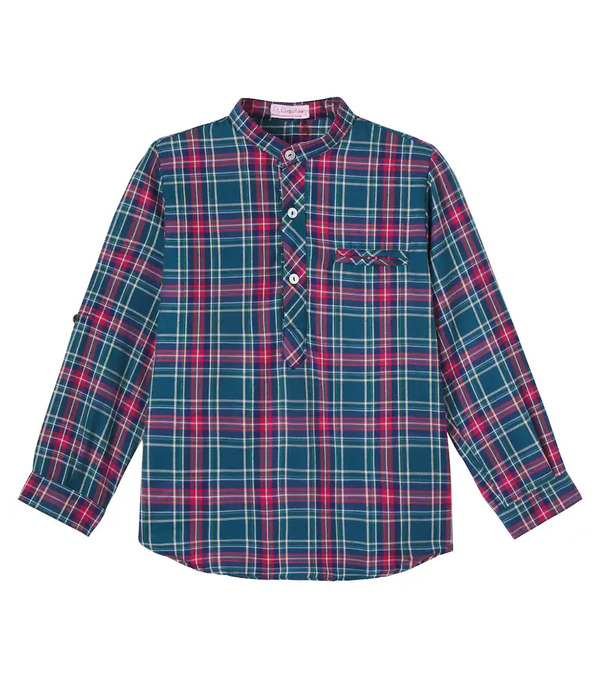  La Coqueta La Coqueta Mateo Tartan Cotton-blend Shirt 