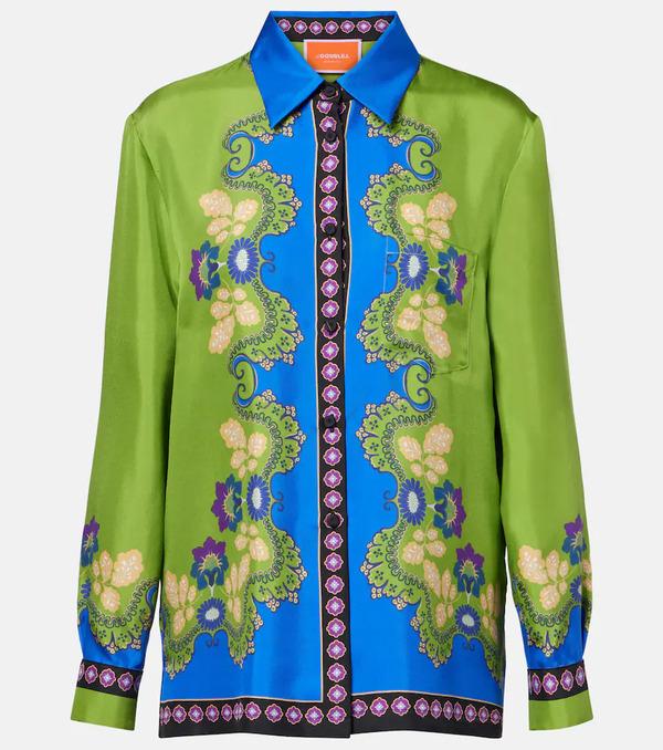 La Doublej La Doublej Boy Printed Silk Shirt 