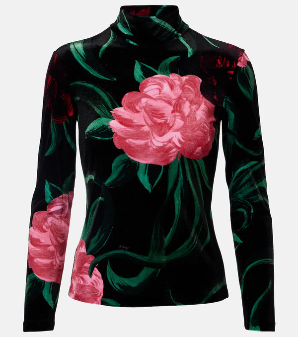  La Doublej La Doublej Floral Turtleneck Top 