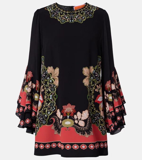  La Doublej La Doublej Friday Printed Crepe Minidress 