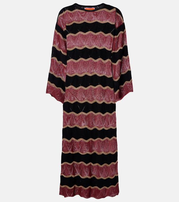  La Doublej La Doublej Hang Ten Cotton-blend Lame Kaftan 