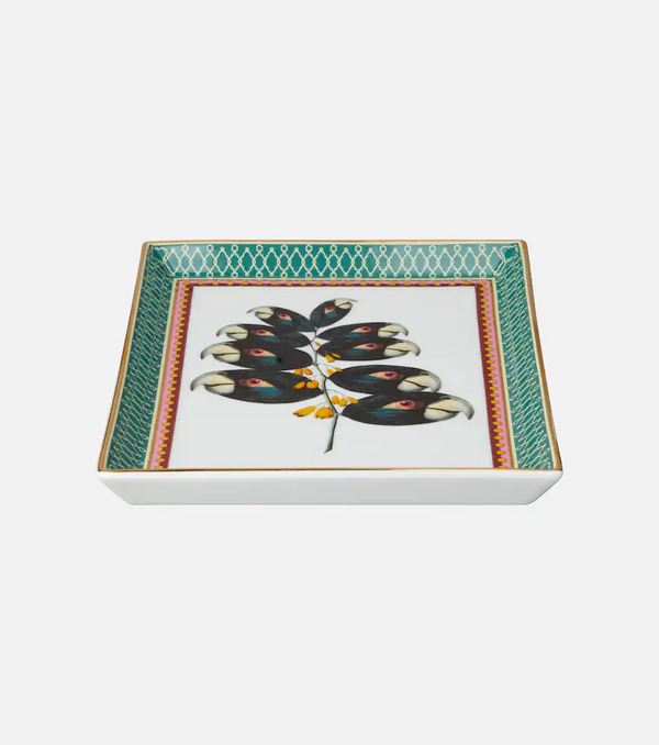  La Doublej La Doublej Parrotstem Porcelain Decorative Tray 