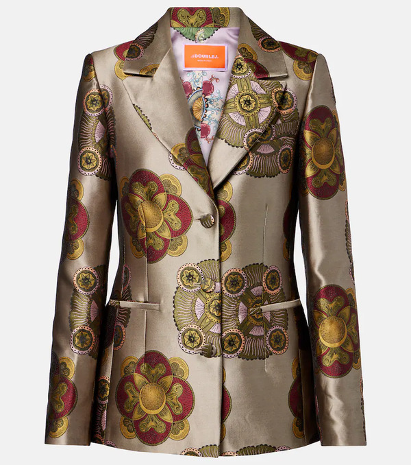  La Doublej La Doublej 24/7 Printed Blazer 