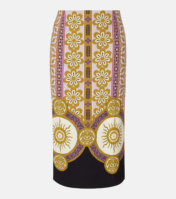  La Doublej La Doublej Printed Pencil Skirt 