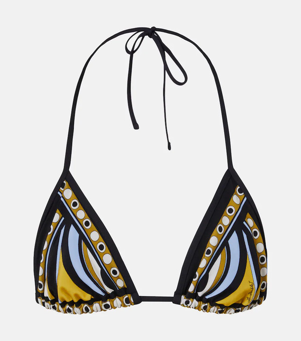  La Doublej La Doublej Sanctuary Printed Bikini Top 