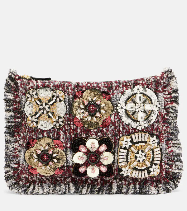  La Doublej La Doublej Small Embroidered Jacquard Pouch 