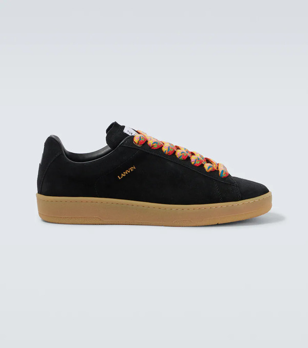  Lanvin Lanvin Curb Lite Suede Sneakers 