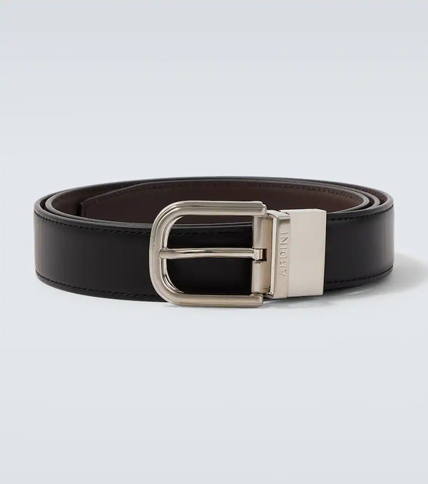  Lardini Lardini Logo Leather Belt 