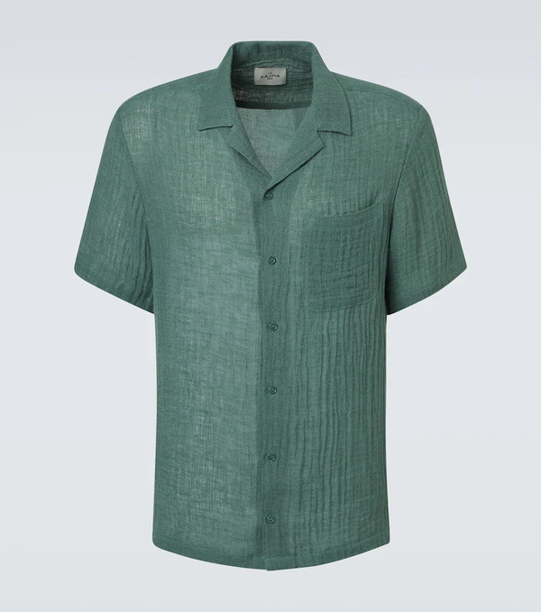  Le Kasha Le Kasha Botad Linen Bowling Shirt 