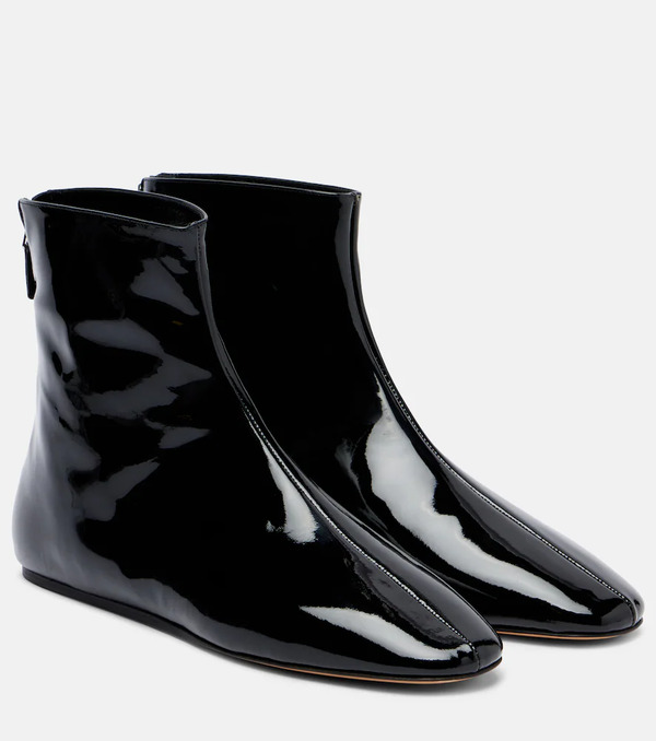 Le Monde Beryl Le Monde Beryl Patent Leather Ankle Boots 