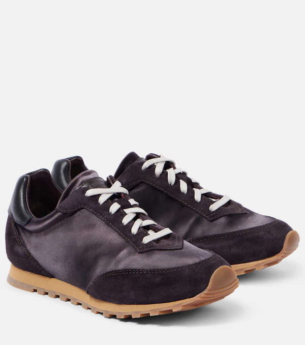  Le Monde Beryl Le Monde Beryl Slim Runner Satin Sneakers 
