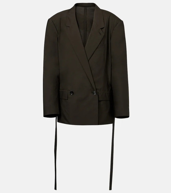  Lemaire Lemaire Belted Cotton And Silk Blazer 