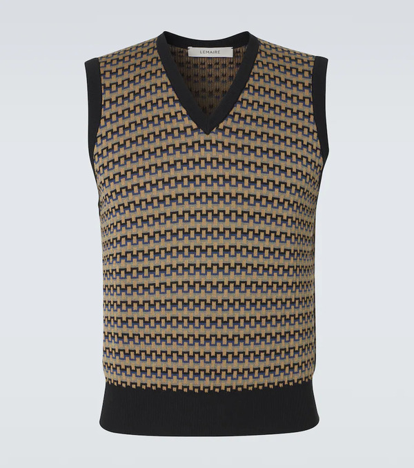  Lemaire Lemaire Cotton Jacquard Sweater Vest 