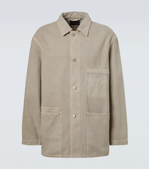  Lemaire Lemaire Oversized Cotton Twill Overshirt 