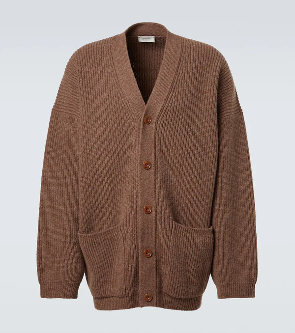  Lemaire Lemaire Oversized Ribbed-knit Wool Cardigan 