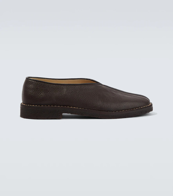  Lemaire Lemaire Piped Leather Slip-on Shoes 