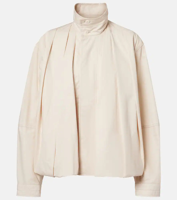  Lemaire Lemaire Pleated Cotton Satin Jacket 