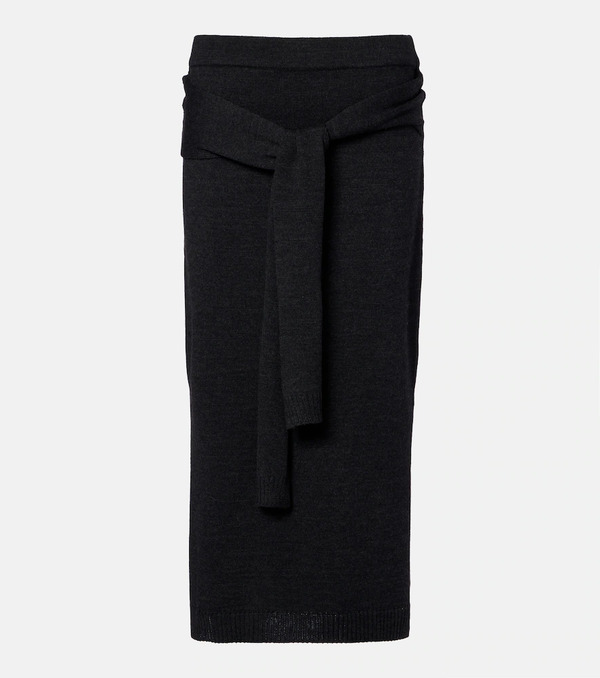  Lemaire Lemaire Wool-blend Midi Skirt 