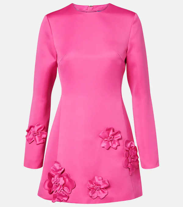  Leo Lin Leo Lin Aliza Floral-applique Minidress 