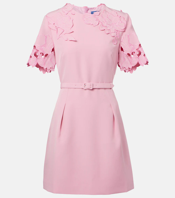  Leo Lin Leo Lin Aurelie Floral-applique Minidress 