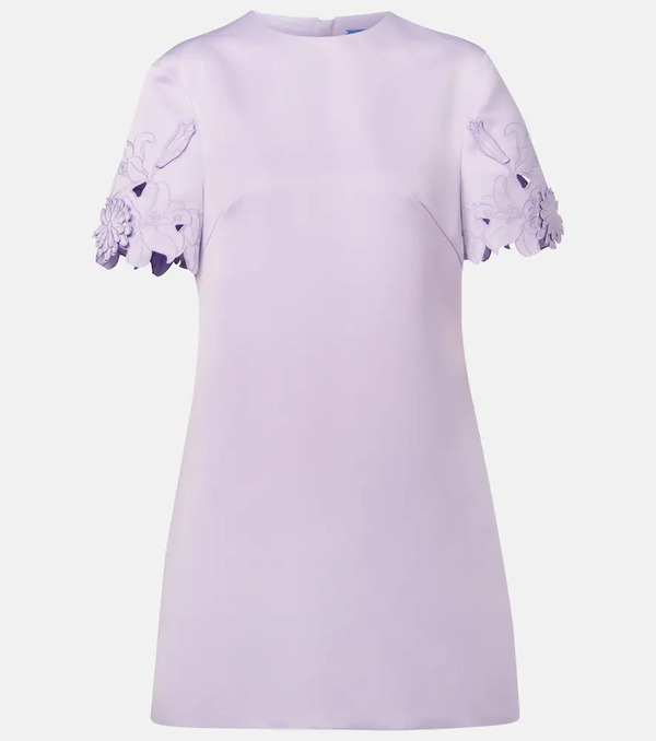  Leo Lin Leo Lin Aurie Floral-applique Minidress 