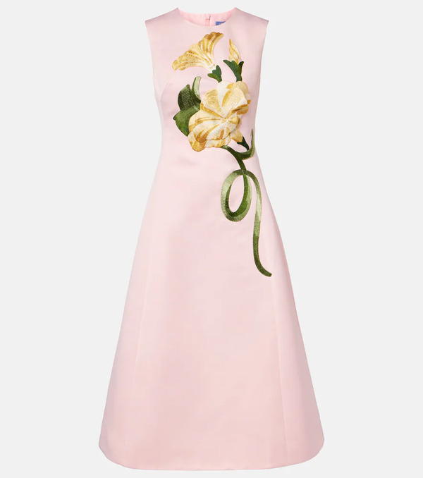  Leo Lin Leo Lin Floral-applique Cocktail Dress 