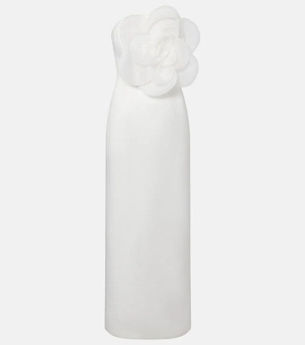  Leo Lin Leo Lin Floral-applique Maxi Dress 