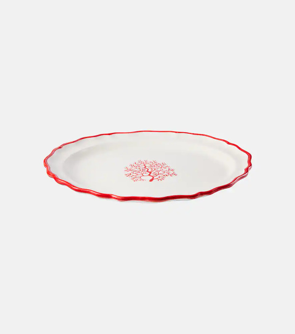  Les-ottomans Les-ottomans Coral Ceramic Platter 