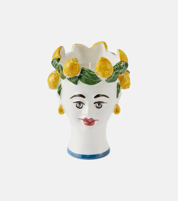  Les-ottomans Les-ottomans Lemon Ceramic Scented Candle 