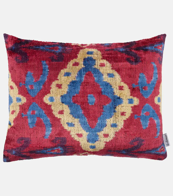  Les-ottomans Les-ottomans Patterned Velvet Cushion 
