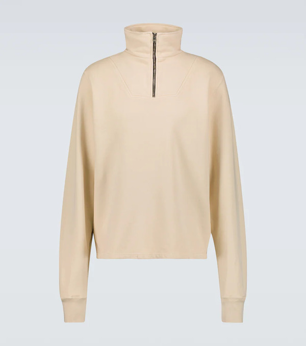  Les Tien Les Tien Cotton Jersey Half-zip Sweatshirt 